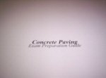 Concrete Paving Exam Study Guide